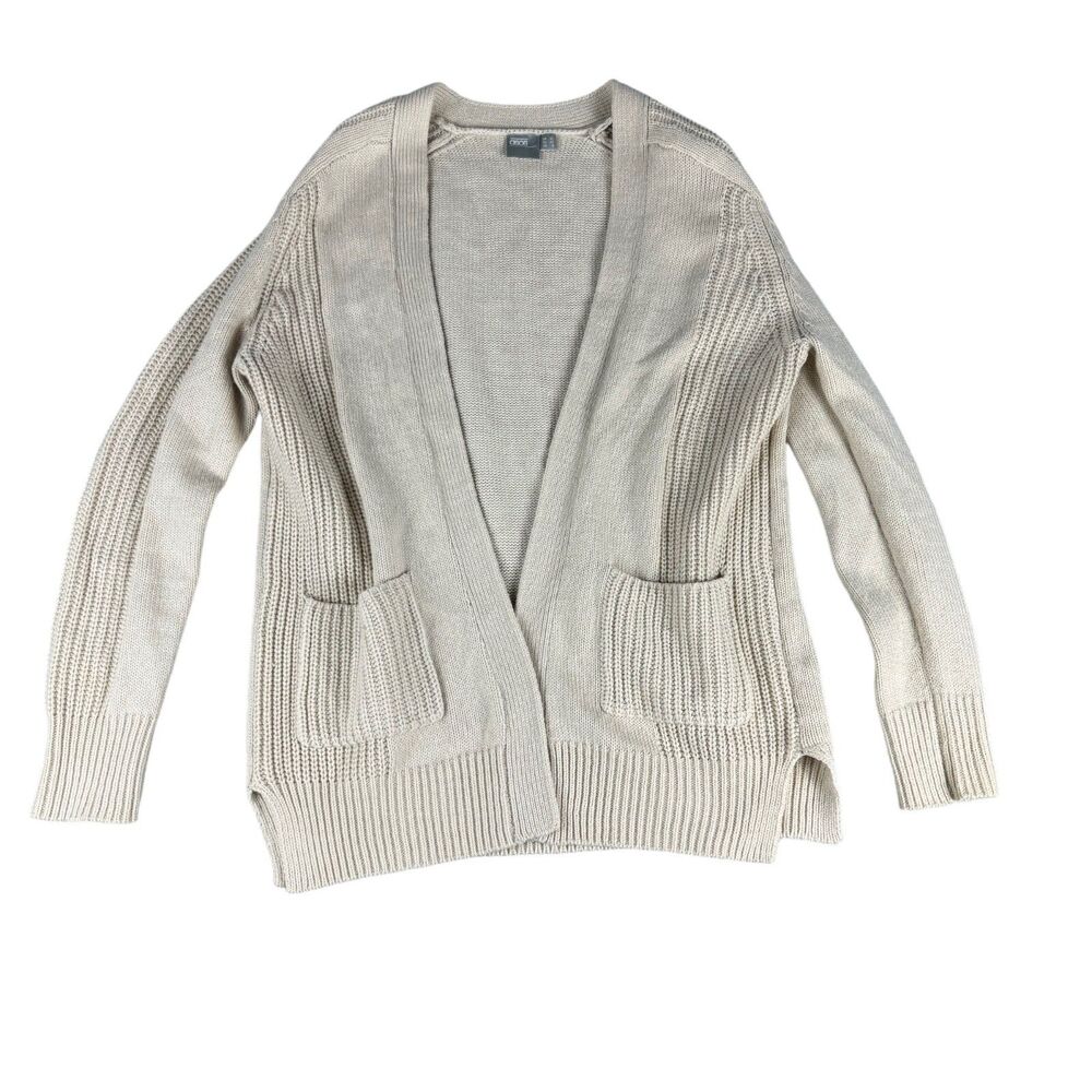 ASOS Cardigan Women's 8 Chunky Dropped Shoulders Oversized Ribbed Knit Pockets